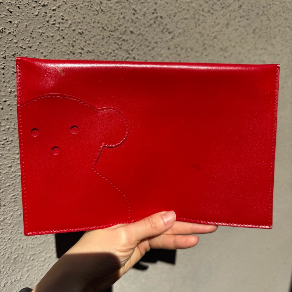 Tous Vibrant Red Bear Clutch